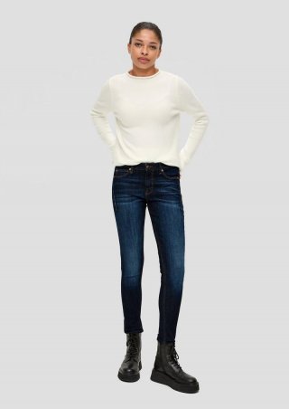 s.Oliver Jeans Sadie / Skinny Fit / Mid Rise / Skinny Leg - navy