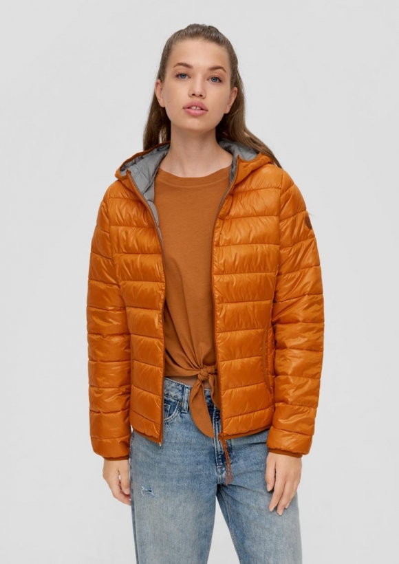 s.Oliver Steppjacke mit Kapuze - bernstein