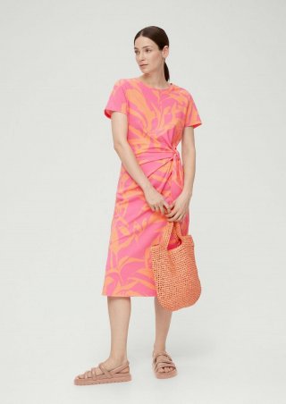 s.Oliver Kleid aus Baumwollstretch - pink