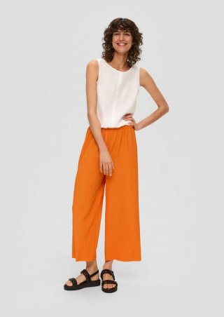 s.Oliver Jersey-Hose mit elastischem Bund - orange