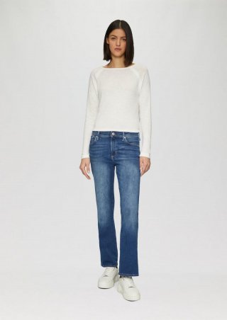 s.Oliver Jeans Beverly / Slim Fit / Mid Rise / Bootcut Leg - blau