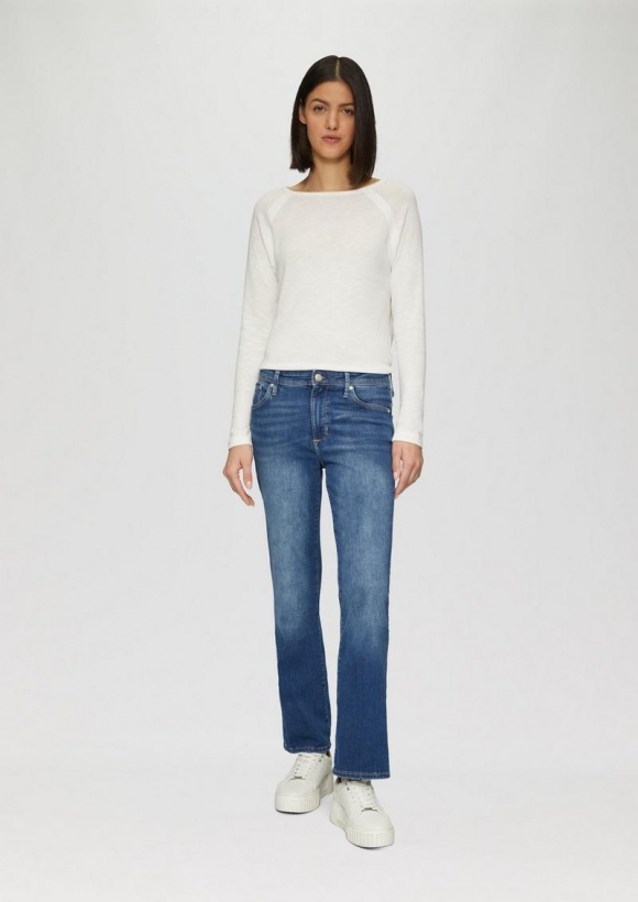s.Oliver Jeans Beverly / Slim Fit / Mid Rise / Bootcut Leg - blau