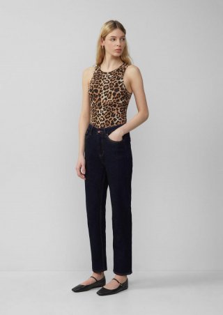 s.Oliver Ankle-Jeans Tizie / Slim Fit / High Rise / Tapered Leg / Inch Sizes - dunkelblau