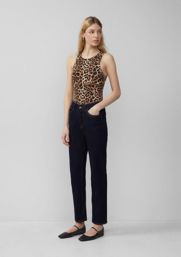s.Oliver Ankle-Jeans Tizie / Slim Fit / High Rise / Tapered Leg / Inch Sizes - dunkelblau