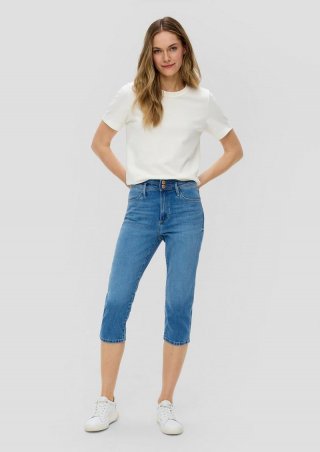 s.Oliver Capri-Jeans Betsy / Slim Fit / Mid Rise / Slim Leg - blau