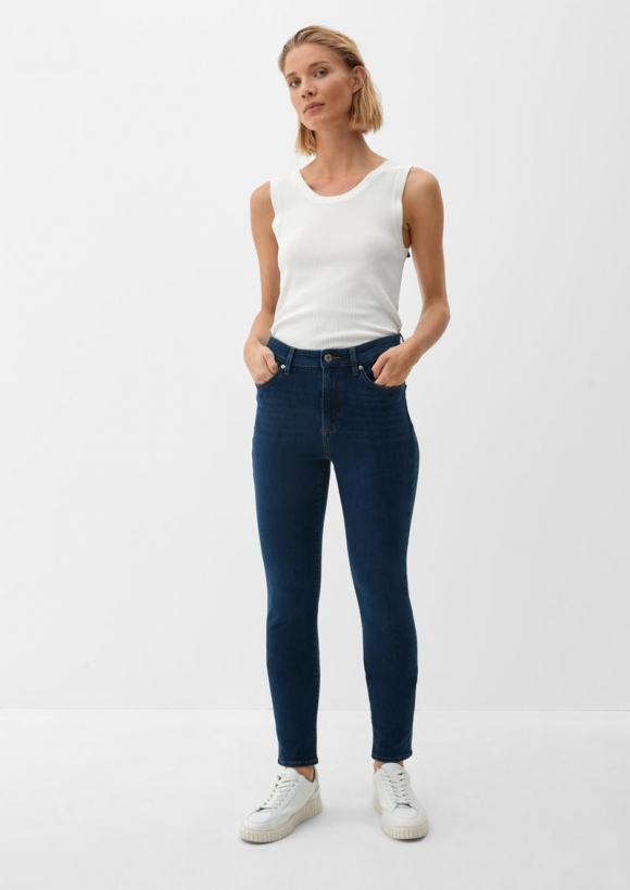 s.Oliver Ankle-Jeans Izabell / Skinny Fit / High Rise / Skinny Leg - navy