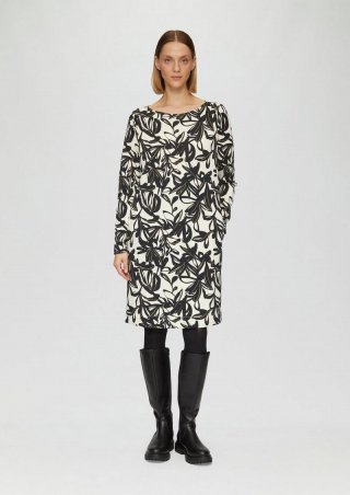 s.Oliver Scuba-Kleid mit Seitentaschen - ecru