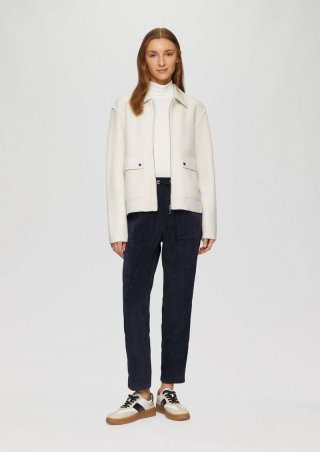 s.Oliver Jogpants aus Feincord mit Elastikbund - navy