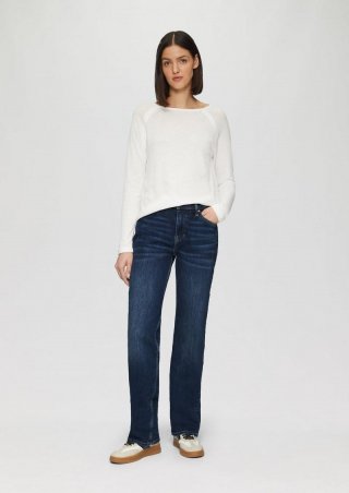 s.Oliver Jeans Karolin / Regular Fit / Mid Rise / Straight Leg - dunkelblau