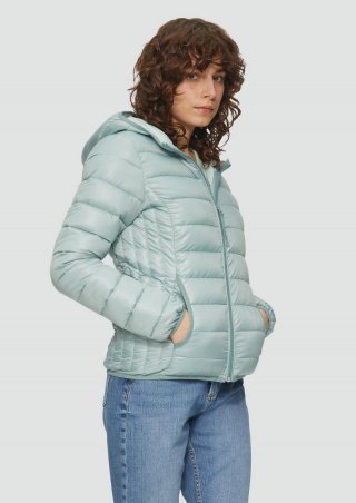 s.Oliver Steppjacke mit Kapuze - helles petrol
