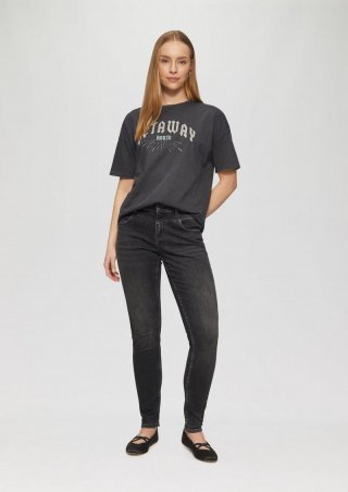 s.Oliver Jeans Sadie / Skinny Fit / Mid Rise / Skinny Leg / Superstretch - graphit
