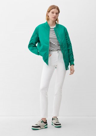 s.Oliver Jeans Betsy / Slim Fit / Mid Rise / Slim Leg - weiß