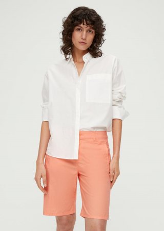 s.Oliver Regular: Shorts aus Lyocellmix - papaya