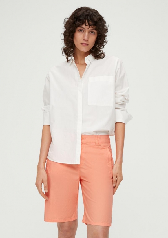 s.Oliver Regular: Shorts aus Lyocellmix - papaya