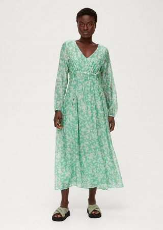 s.Oliver Maxikleid aus Lyocellmix - hellgrün