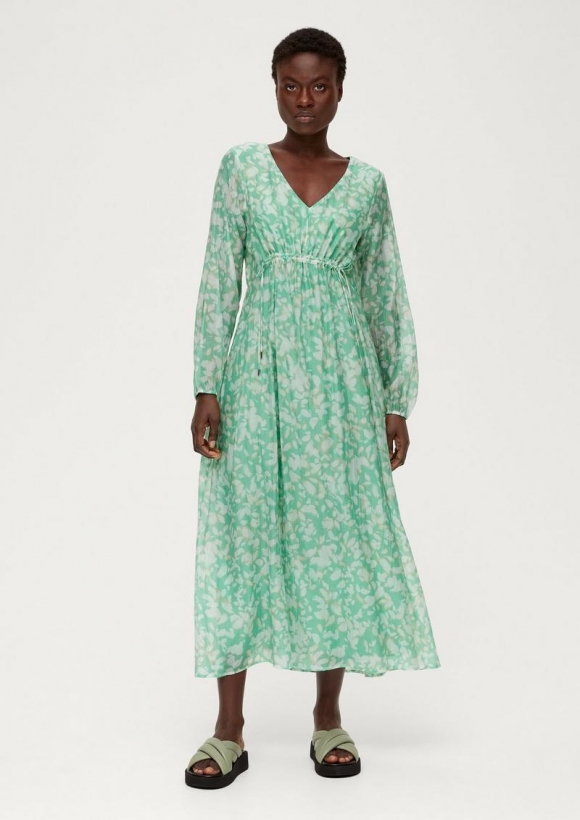 s.Oliver Maxikleid aus Lyocellmix - hellgrün