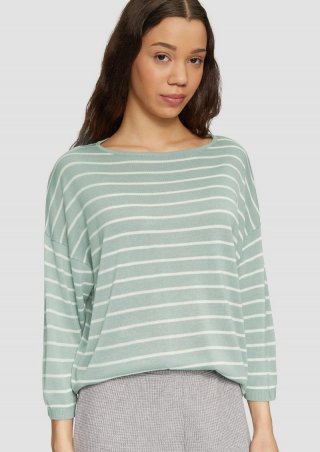 s.Oliver Leichter Strickpullover aus Viskosemix - salbeigrün