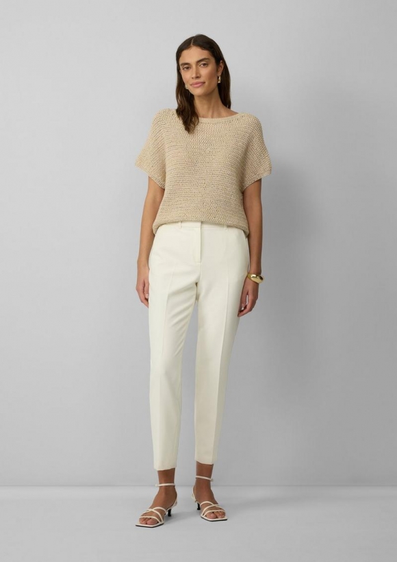s.Oliver Cigarette-Pants im Slim Fit - creme