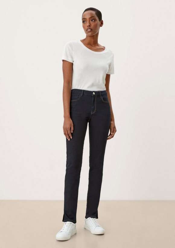 s.Oliver Jeans Sienna / Slim Fit / Mid Rise / Slim Leg - blau