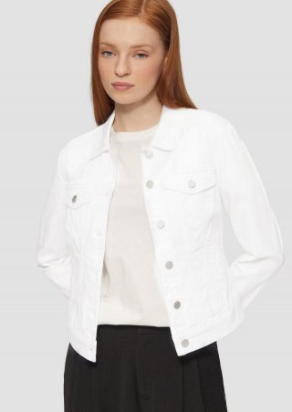 s.Oliver Jeansjacke im Slim Fit - weiß