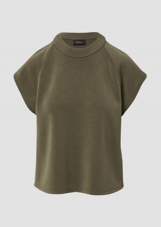 s.Oliver Scuba-Shirt aus Modalmix - olivgrün