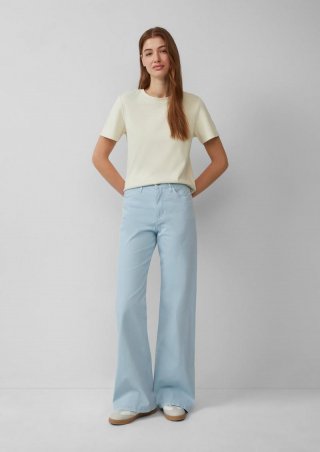 s.Oliver Jeans Suri / Regular Fit / High Rise / Wide Leg - hellblau