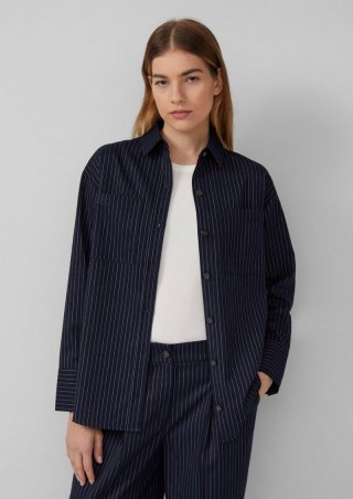 s.Oliver Overshirt mit Hemdkragen - navy