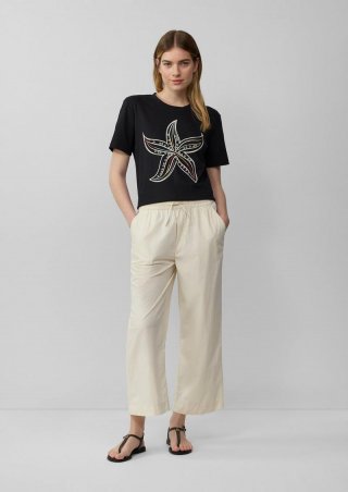 s.Oliver Leichte Culotte im Relaxed Fit aus Baumwollmix - beige