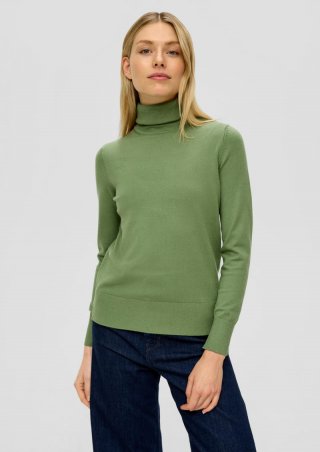 s.Oliver Strickpullover aus Viskosemix - grün