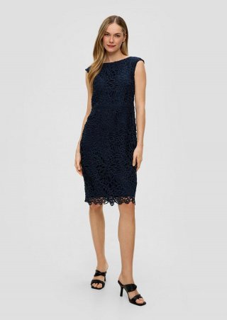 s.Oliver Kleid aus Spitze - navy