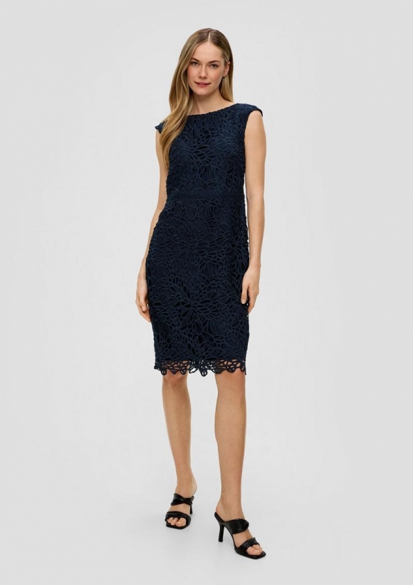 s.Oliver Kleid aus Spitze - navy