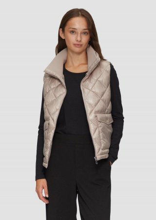 s.Oliver Steppweste mit aufgesetzten Taschen - helles beige