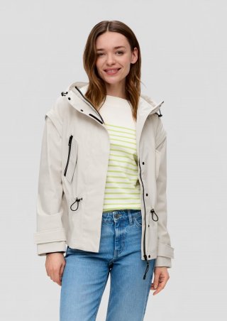 s.Oliver Outdoor-Jacke mit abnehmbaren Ärmeln - wollweiß