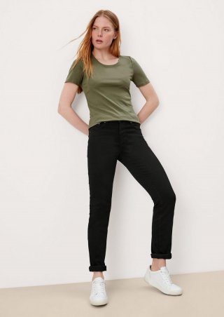 s.Oliver Jeans Betsy / Slim Fit / Mid Rise / Slim Leg - schwarz