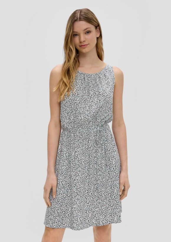 s.Oliver Ärmelloses Kleid mit Cut-out - dunkelgrau