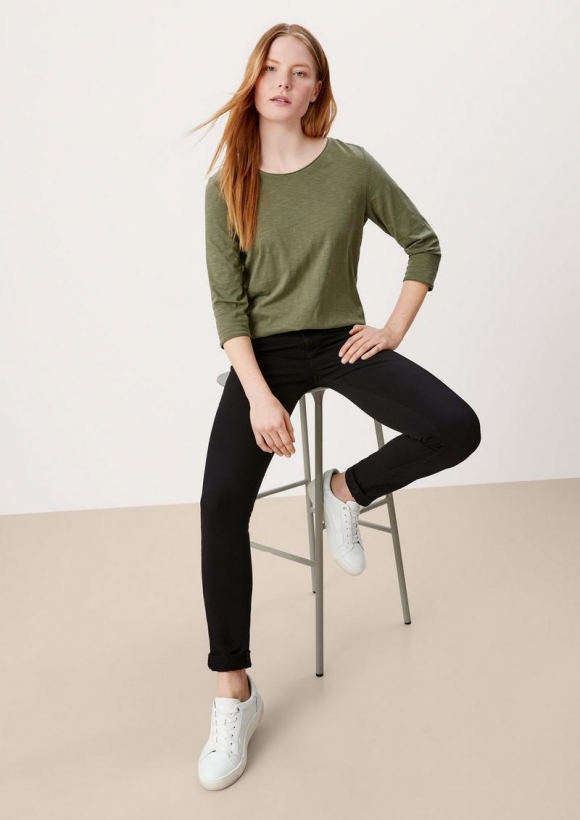 s.Oliver Skinny: Jeans mit hohem Bund - schwarz