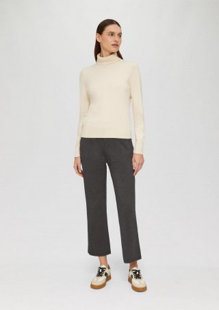 s.Oliver Hose aus Interlock-Jersey mit Flared Leg - dunkelgrau