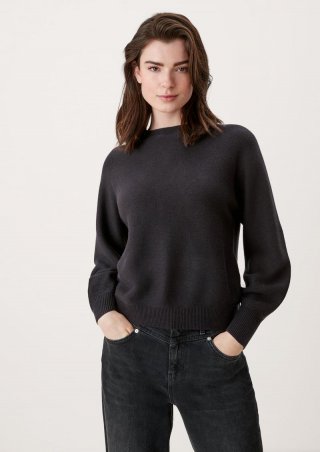 s.Oliver Strickpullover aus Viskosemix - schwarz