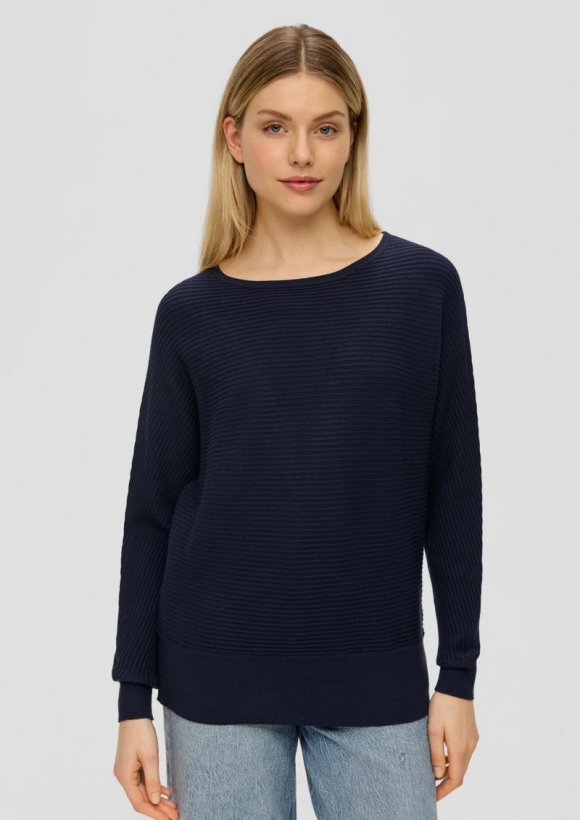 s.Oliver Strickpullover aus Viskosemix - navy