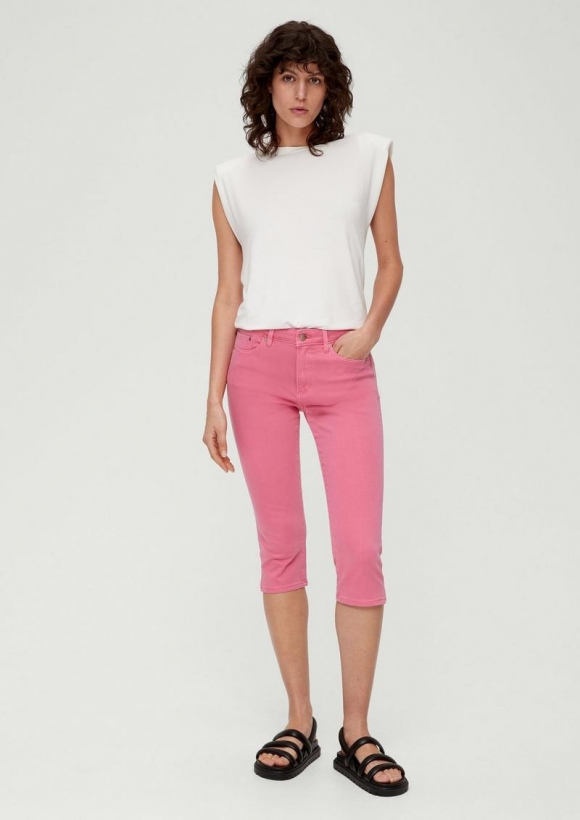 s.Oliver Ankle-Jeans Betsy / Slim Fit / Mid Rise / Slim Leg - altrosa