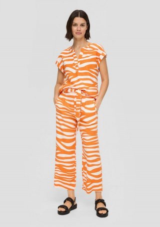 s.Oliver Culotte aus Leinenmix - orange