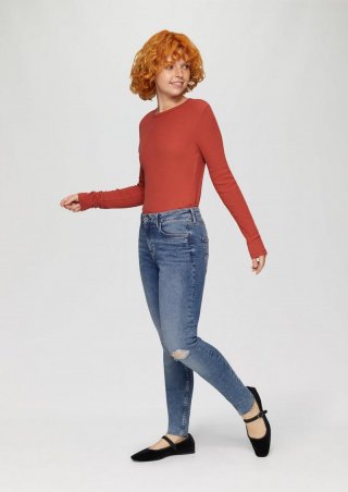 s.Oliver Ankle-Jeans Sadie / Skinny Fit / Mid Rise / Skinny Leg / Superstretch - blau