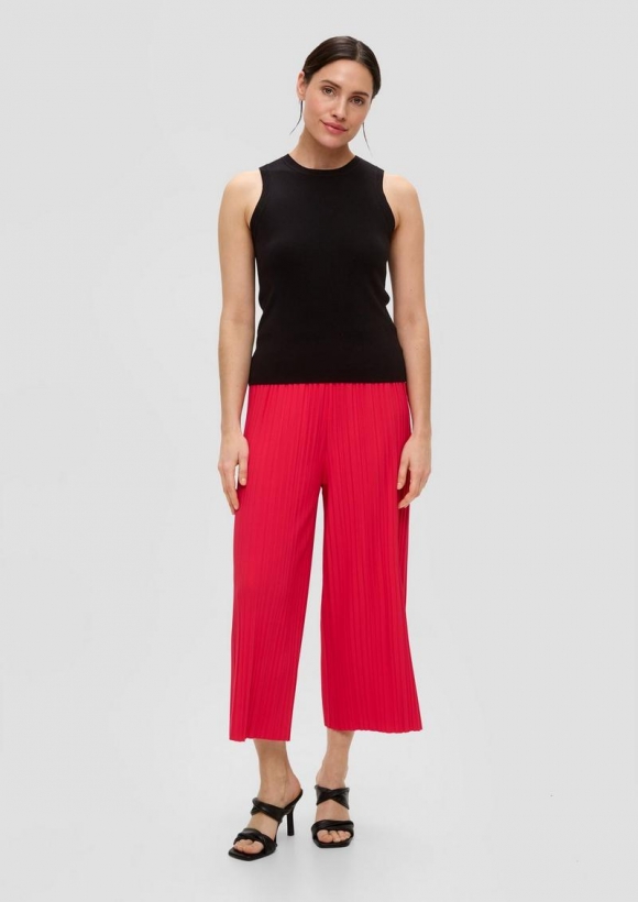s.Oliver Culotte mit Plisséefalten - pink