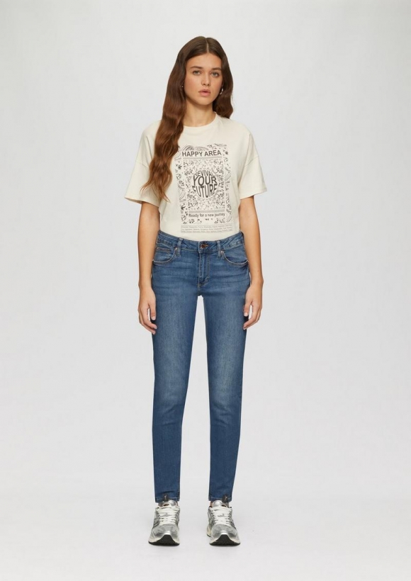 s.Oliver Sadie / Skinny Fit / Mid Rise / Skinny Leg - blau