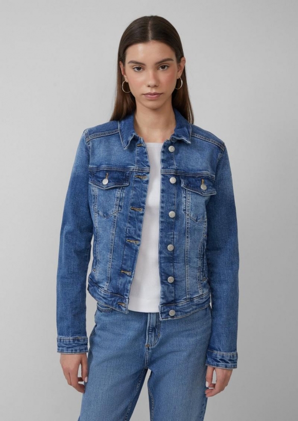 s.Oliver Denimjacke in authentischer Waschung - blau