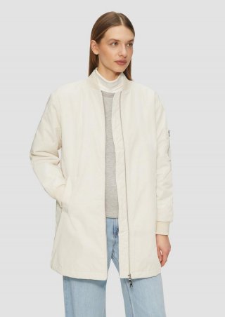 s.Oliver Leicht gefütterter Blousonmantel im Relaxed Fit - beige