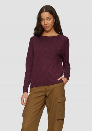 s.Oliver Strickpullover mit Raglan-Ärmeln - lila