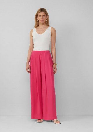 s.Oliver Elegante Wide Leg-Hose mit hohem Bund - pink