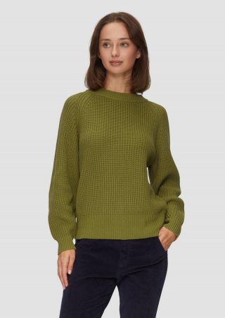 s.Oliver Strickpullover mit Raglanärmeln - guacamole