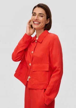 s.Oliver Jacke aus Viskosemix - preiselbeere